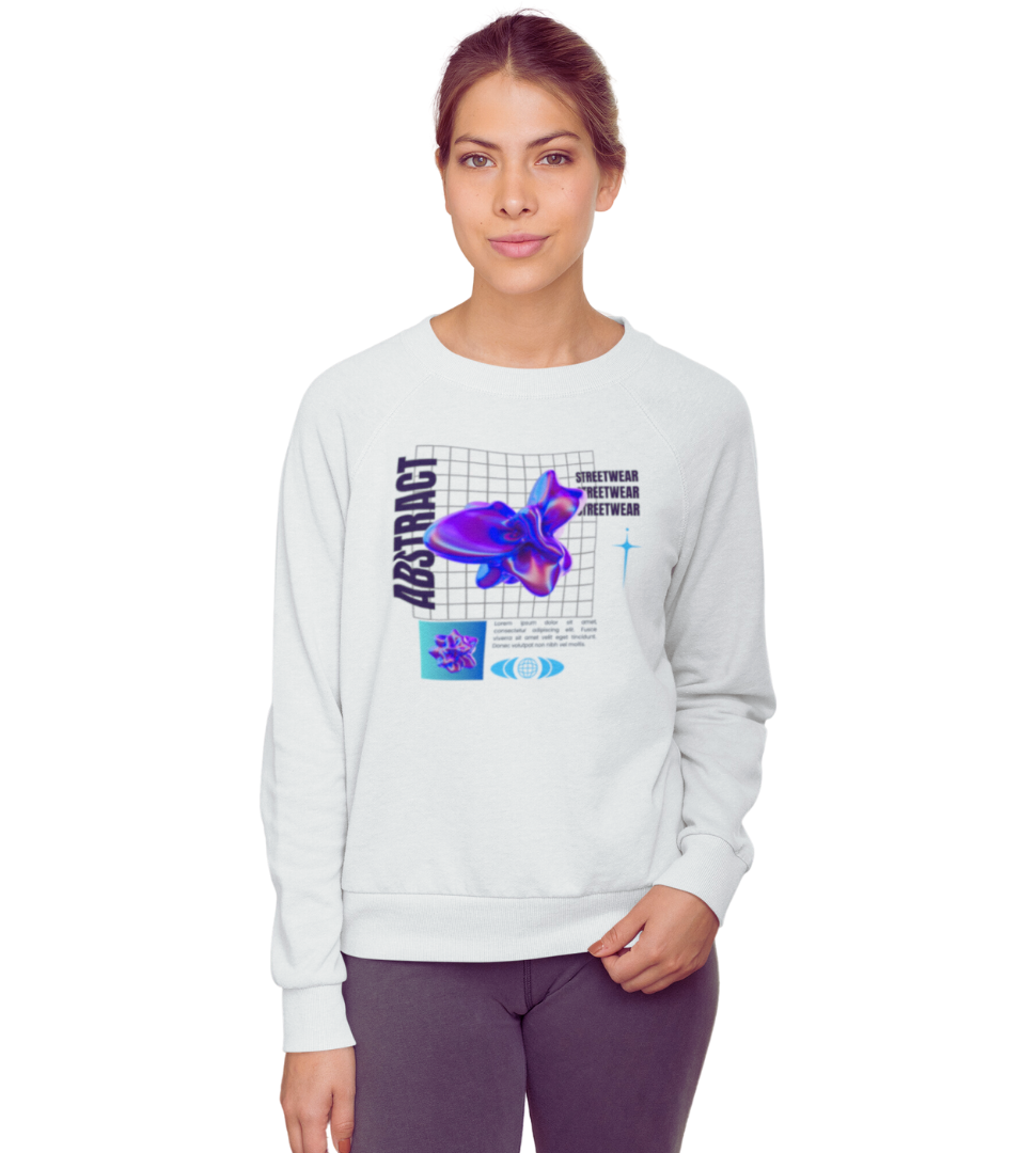 Moletom Fem Abstract Branco1